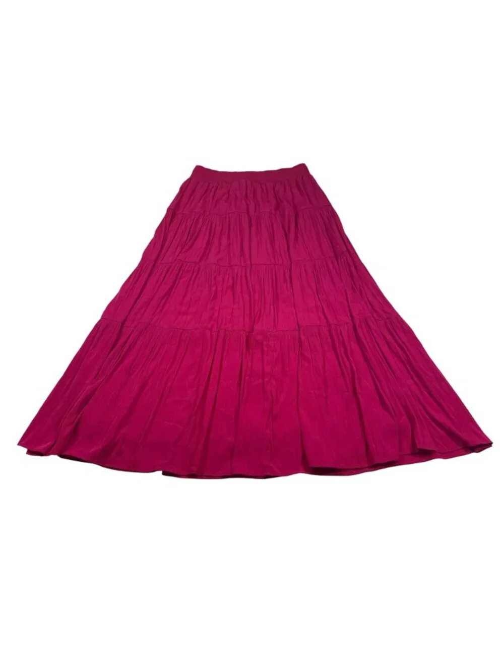 NWT Chicos Tiered Botanic Berry Maxi Skirt size 1 (US 8/10) Smocked Waist (JJ650 - Picture 9 of 9